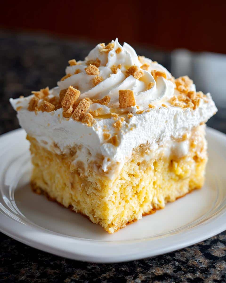 Banana Pudding Poke Cake - detail 1