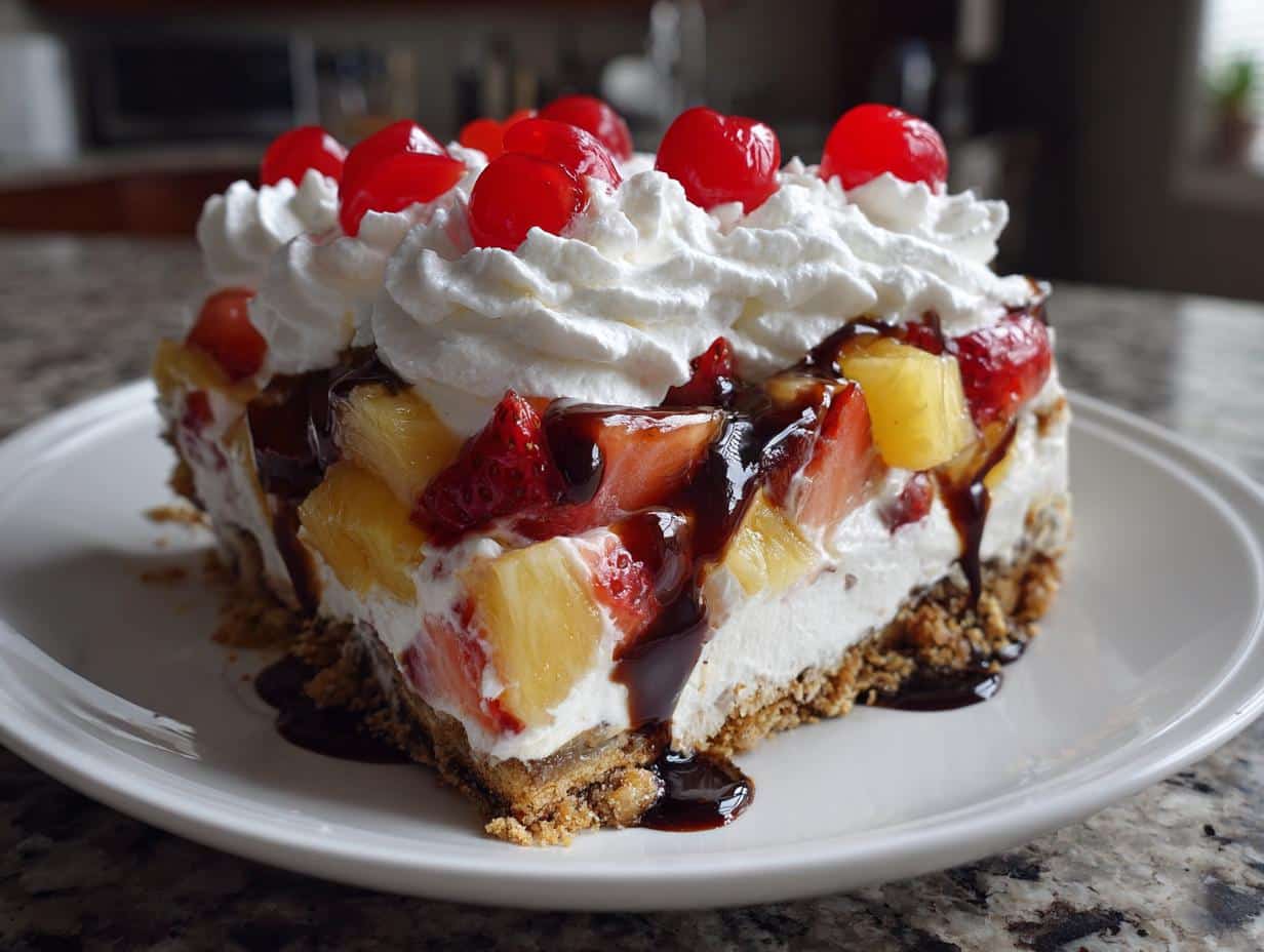 Banana Split Lasagna