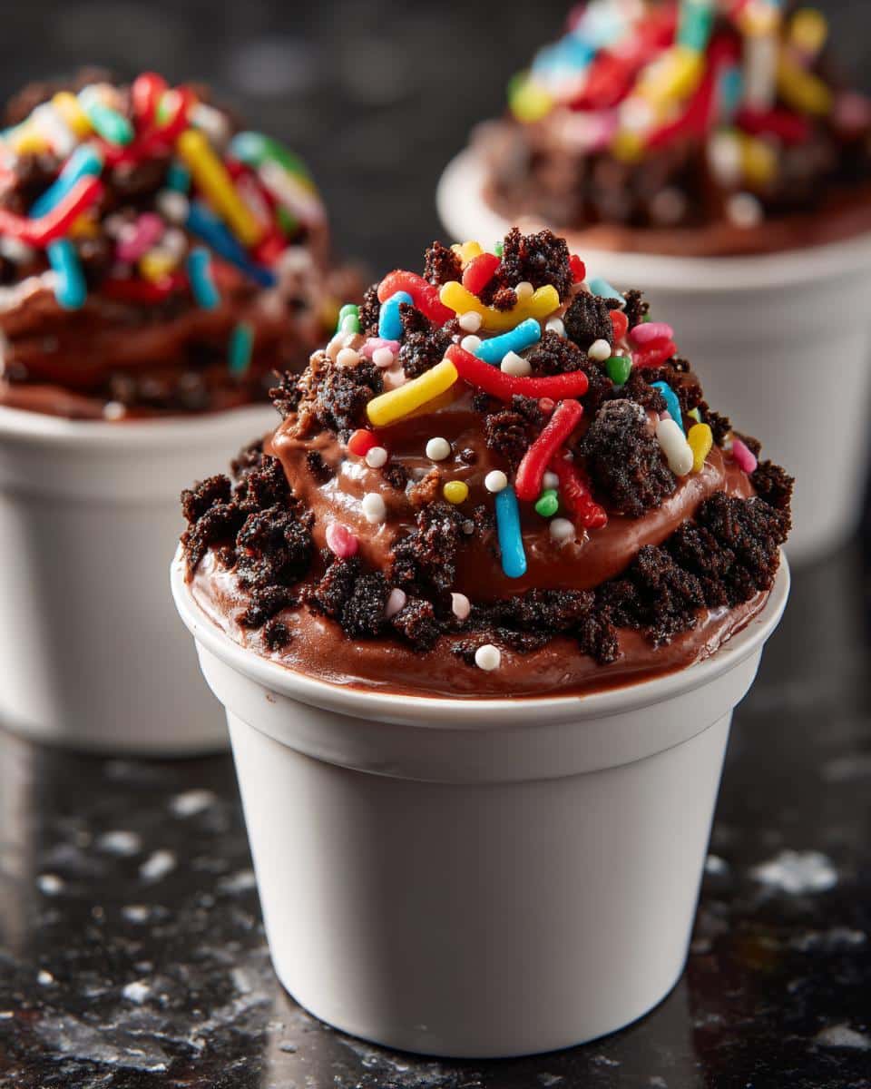 Birthday Cake Dirt Cups - detail 2