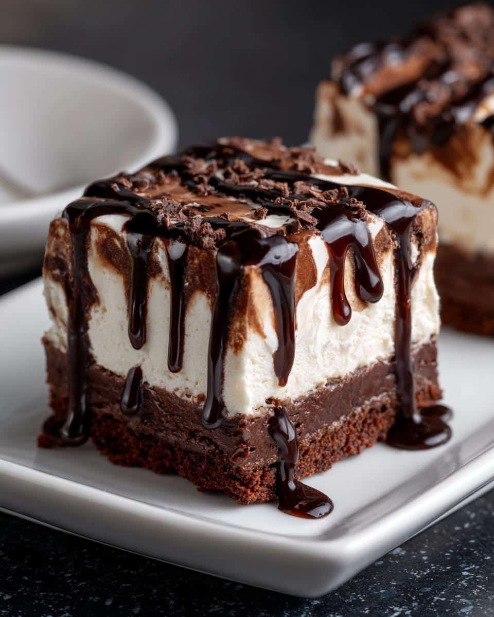 Brownie Refrigerator Cake - detail 1