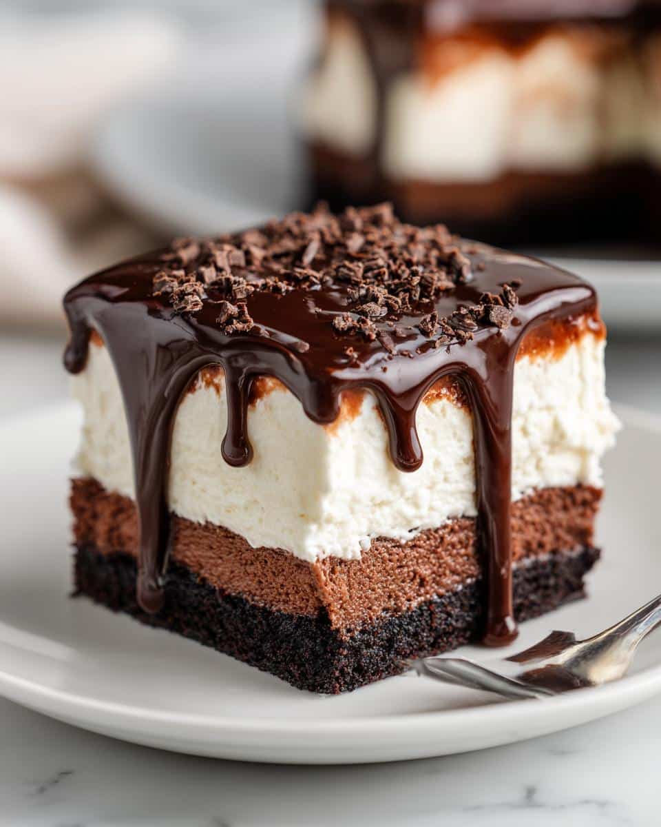 Brownie Refrigerator Cake - detail 2