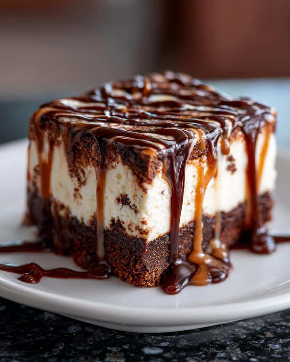 Brownie Refrigerator Cake - detail 4