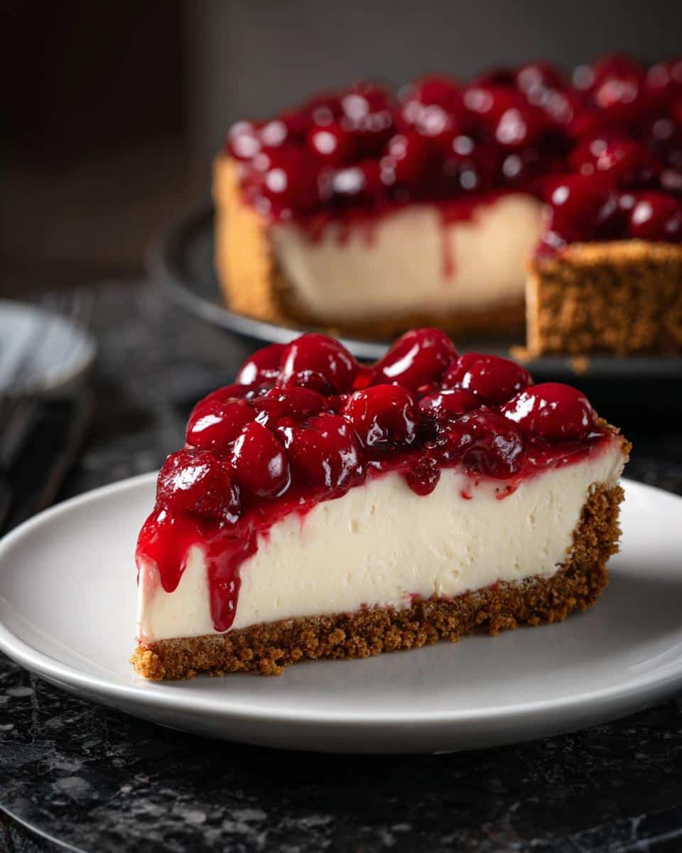 Cherry Cheesecake Pie - detail 2