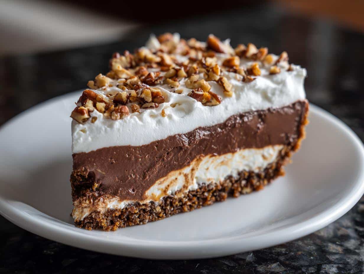 Irresistible Chocolate Lush Dessert with 4 Dreamy Layers