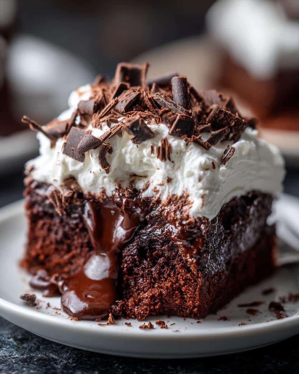 Chocolate Poke Cake - detail 1