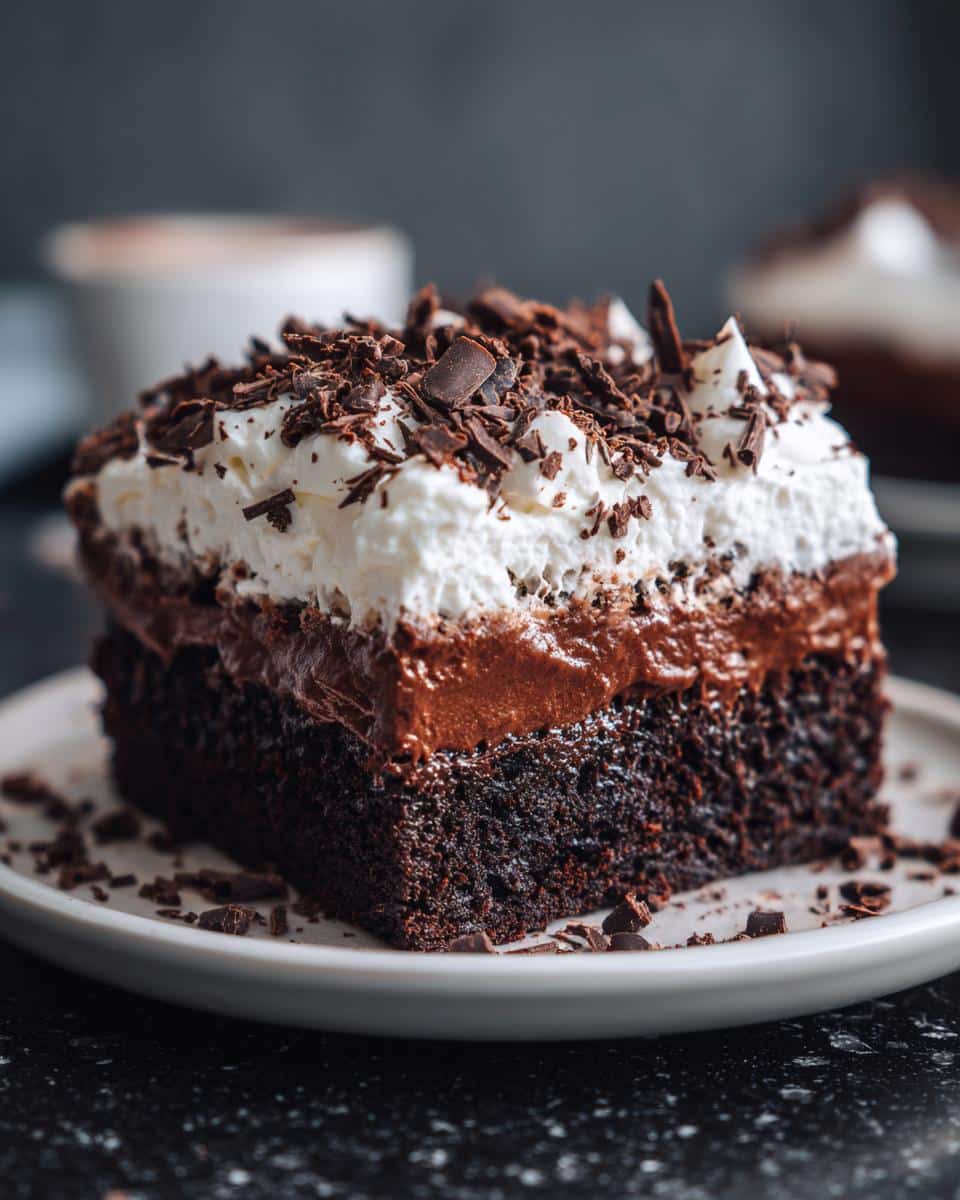 Chocolate Poke Cake - detail 3