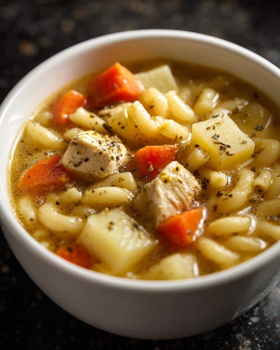 Filipino Chicken Macaroni Soup - detail 3