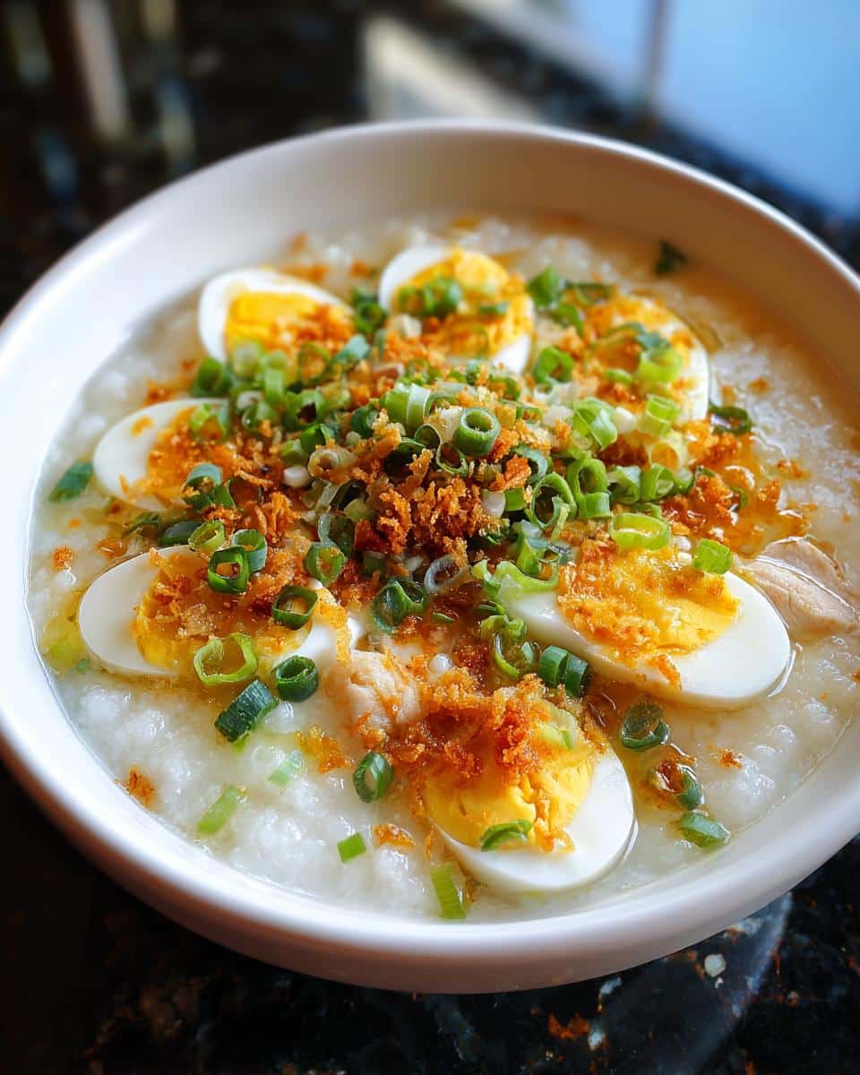 Filipino Chicken Rice Congee - detail 1