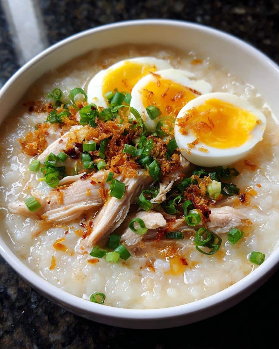 Filipino Chicken Rice Congee - detail 2