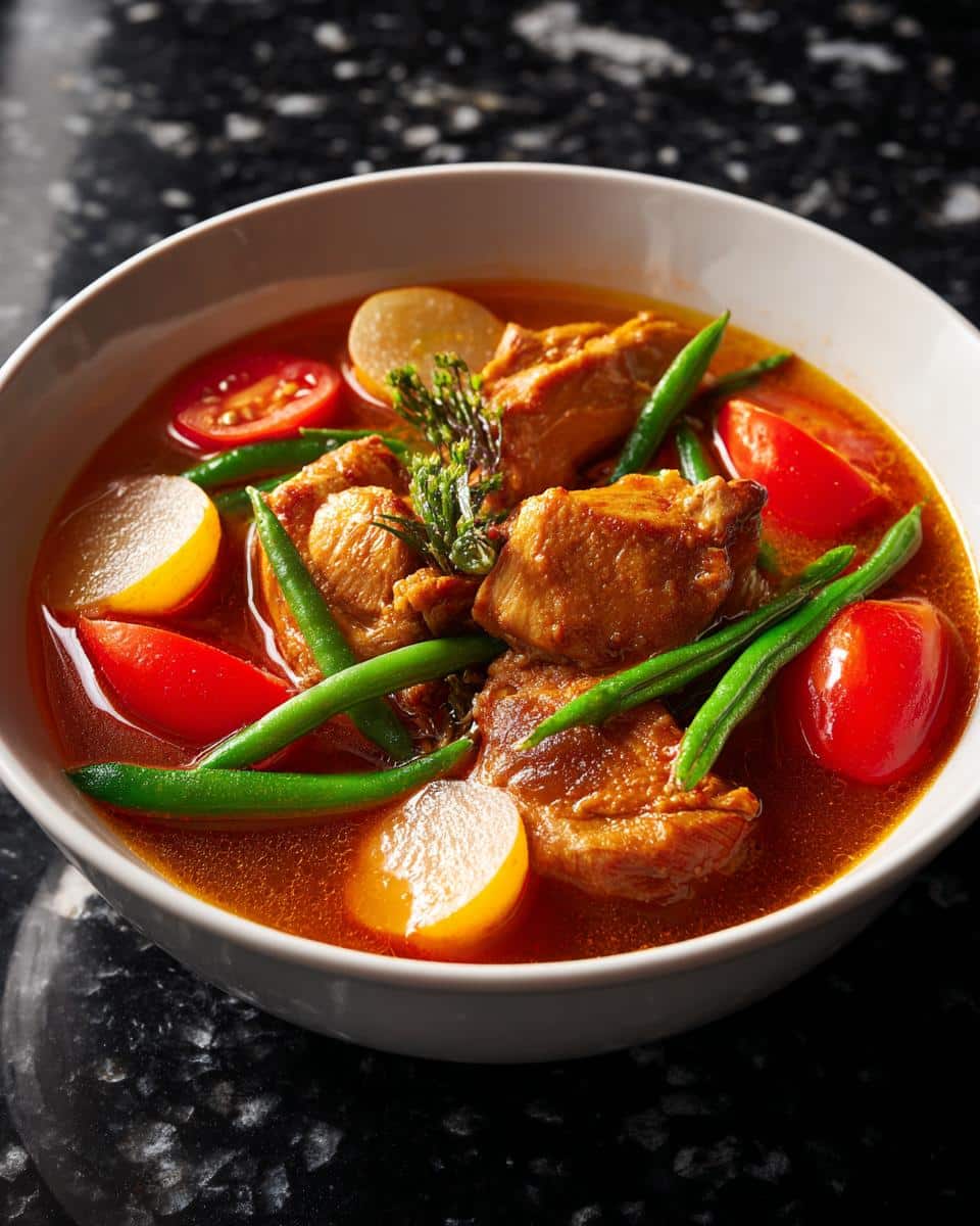 Filipino Chicken Tamarind Soup - detail 1