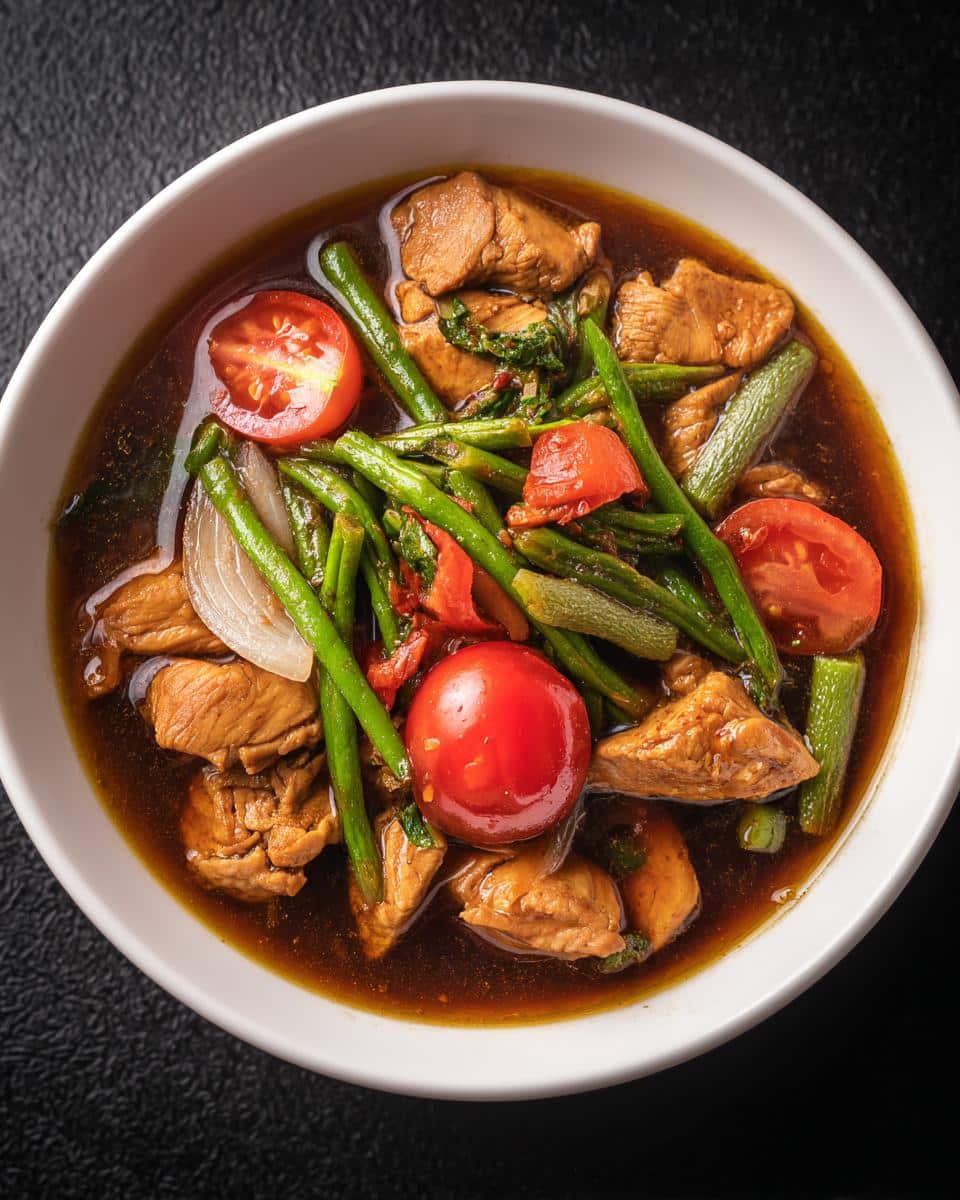 Filipino Chicken Tamarind Soup - detail 2
