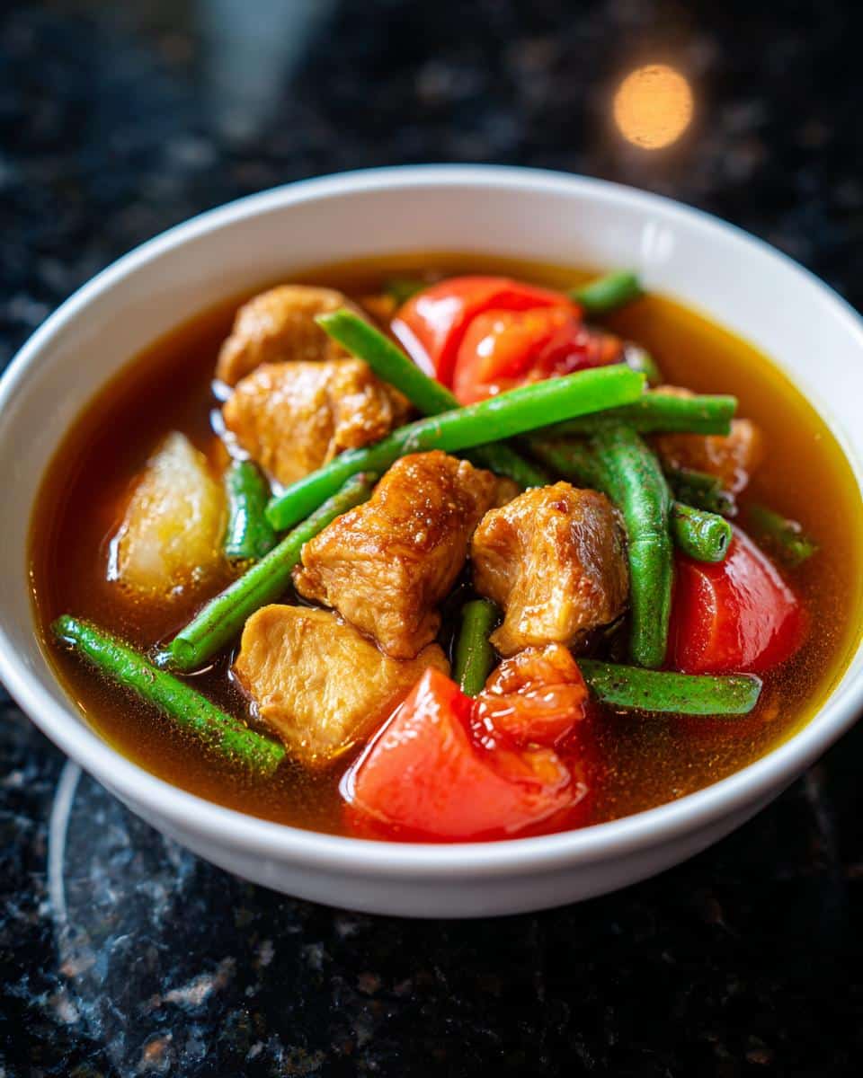Filipino Chicken Tamarind Soup - detail 3