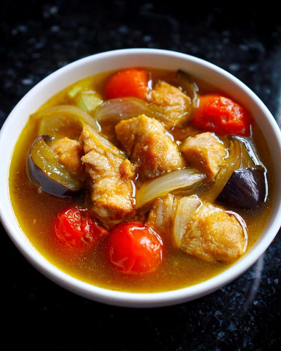Filipino Fish Tamarind Soup - detail 1