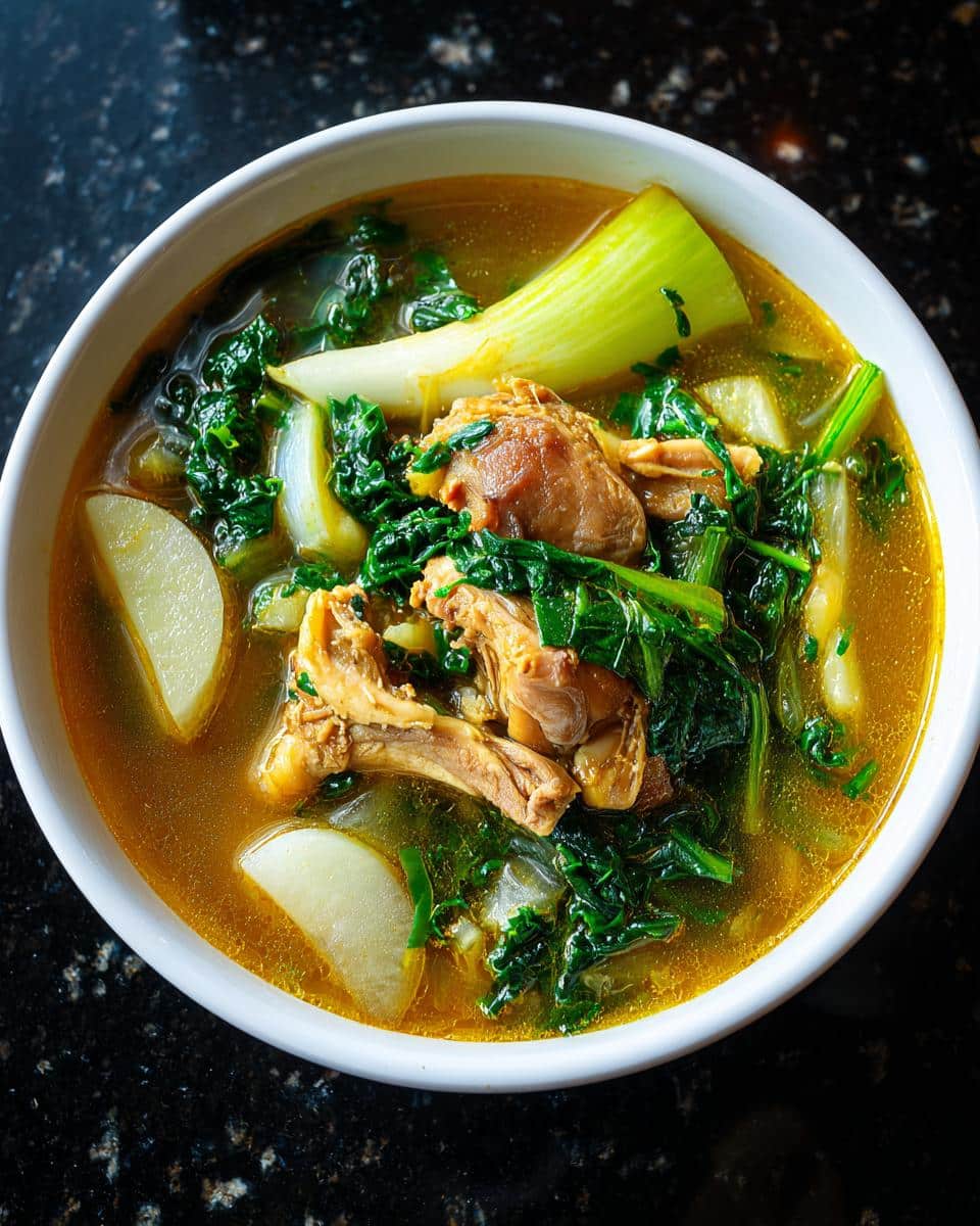 Filipino Ginger Chicken Soup - detail 1