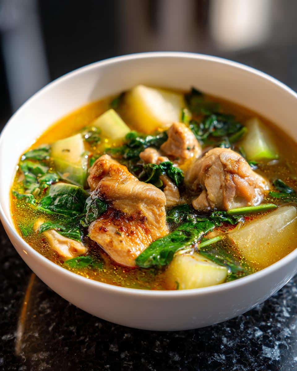 Filipino Ginger Chicken Soup - detail 3