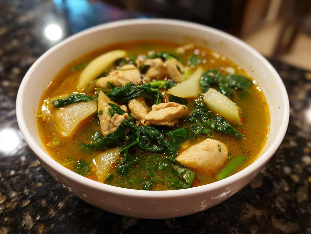 Healing Filipino Ginger Chicken Soup Recipe in 45 Minutes