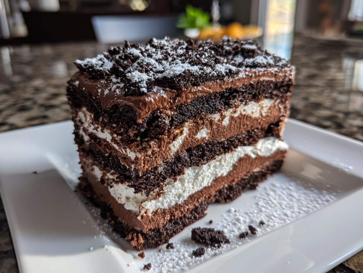 5-Ingredient Icebox Chocolate Cake That Melts Hearts Instantly