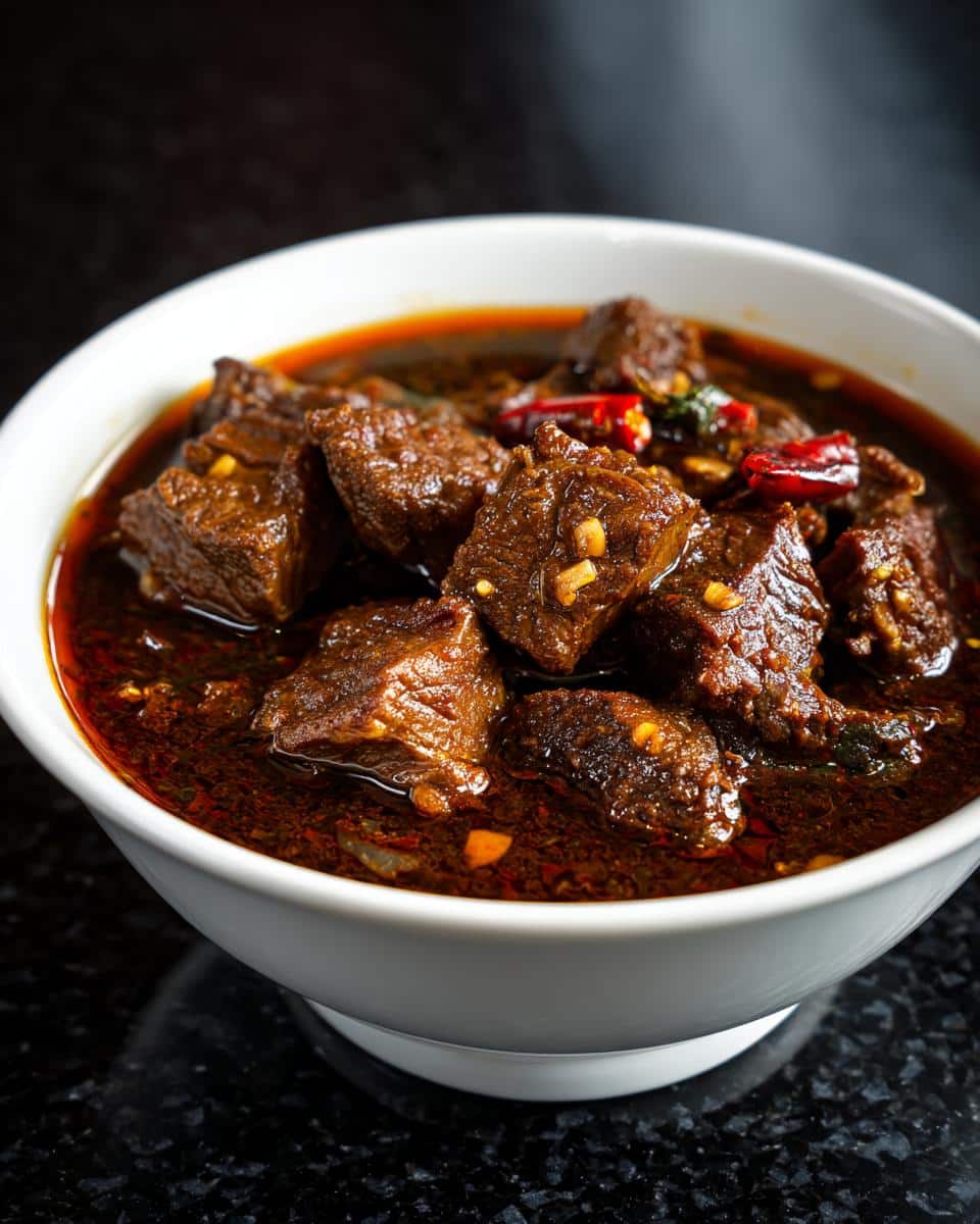 Indonesian Beef Black Soup - detail 3