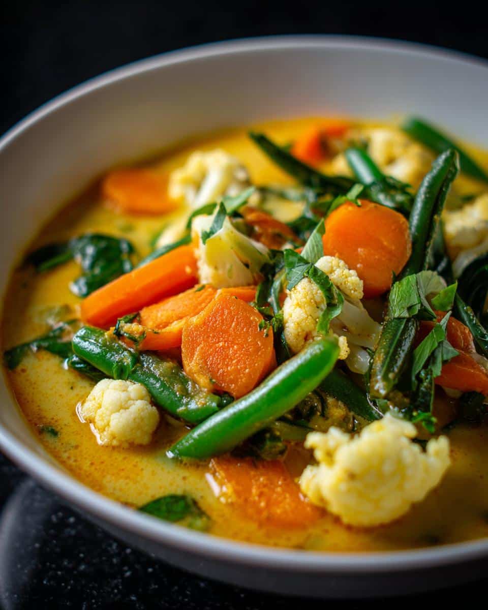 Indonesian Coconut Vegetable Soup - detail 1