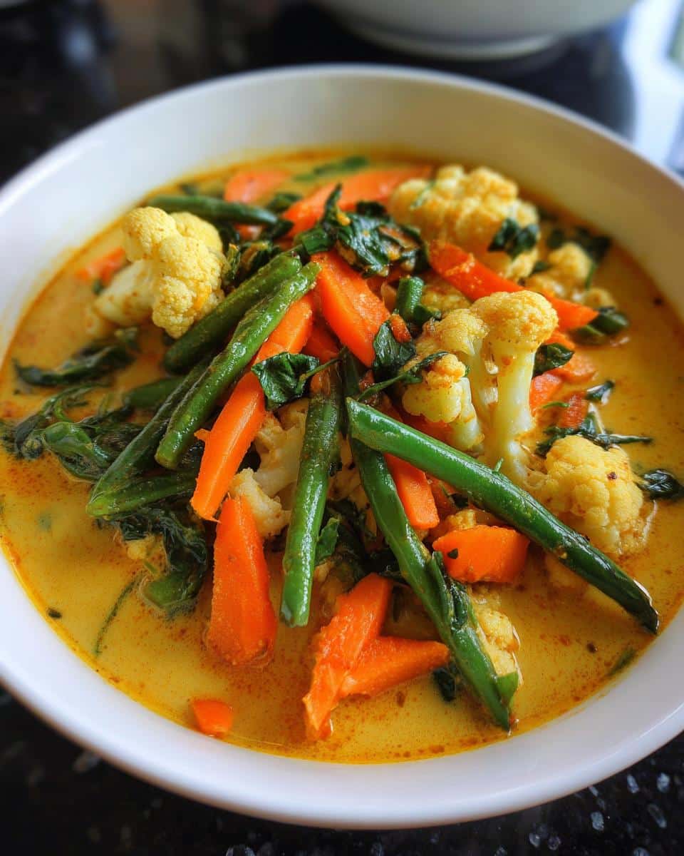 Indonesian Coconut Vegetable Soup - detail 3