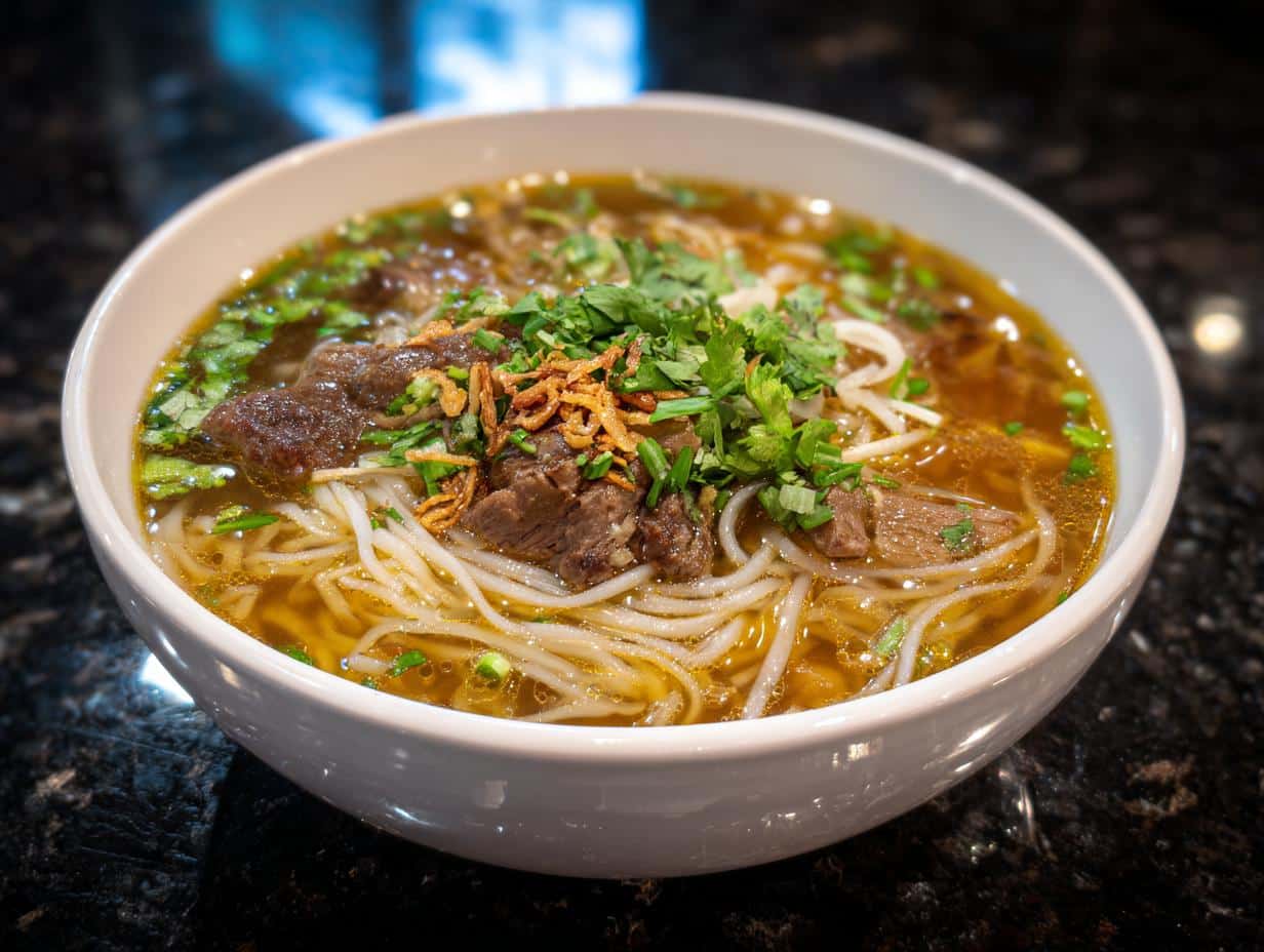 “Magic Lao Beef Noodle Soup: 5-Star Comfort in 12 Steps”