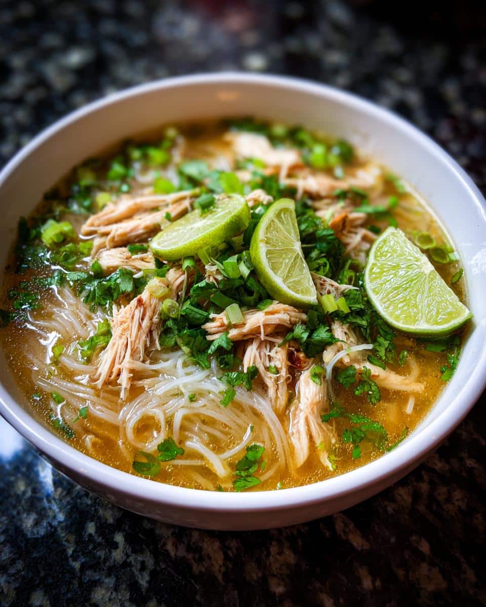 Lao Chicken Noodle Soup - detail 3