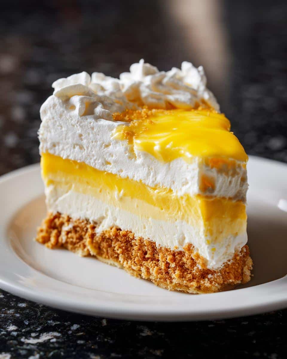 Lemon Lush Dessert - detail 1