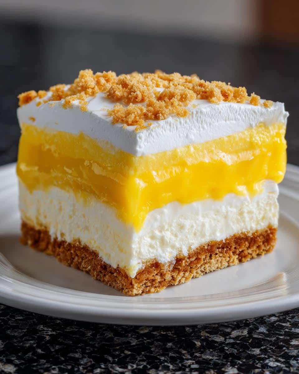 Lemon Lush Dessert - detail 2