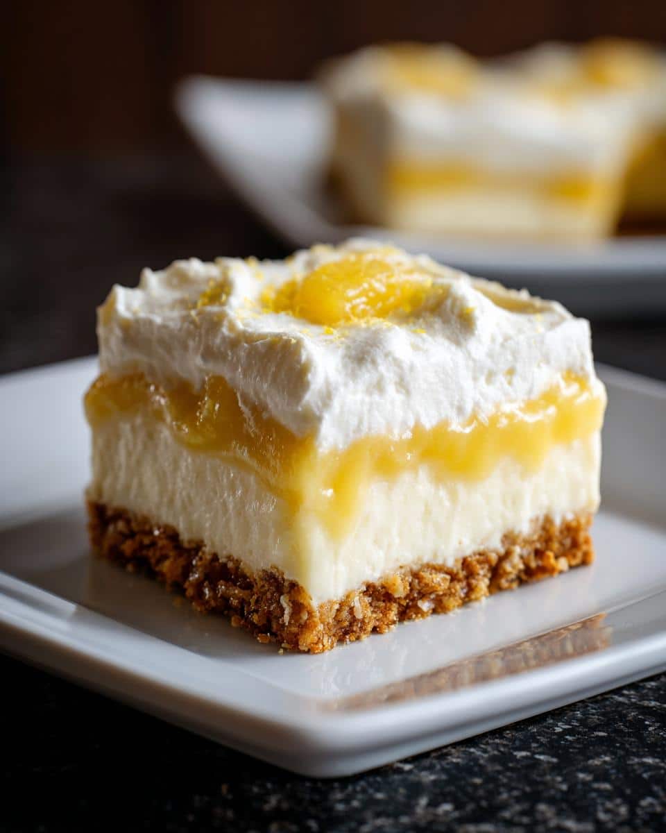 Lemon Pretzel Salad - detail 1