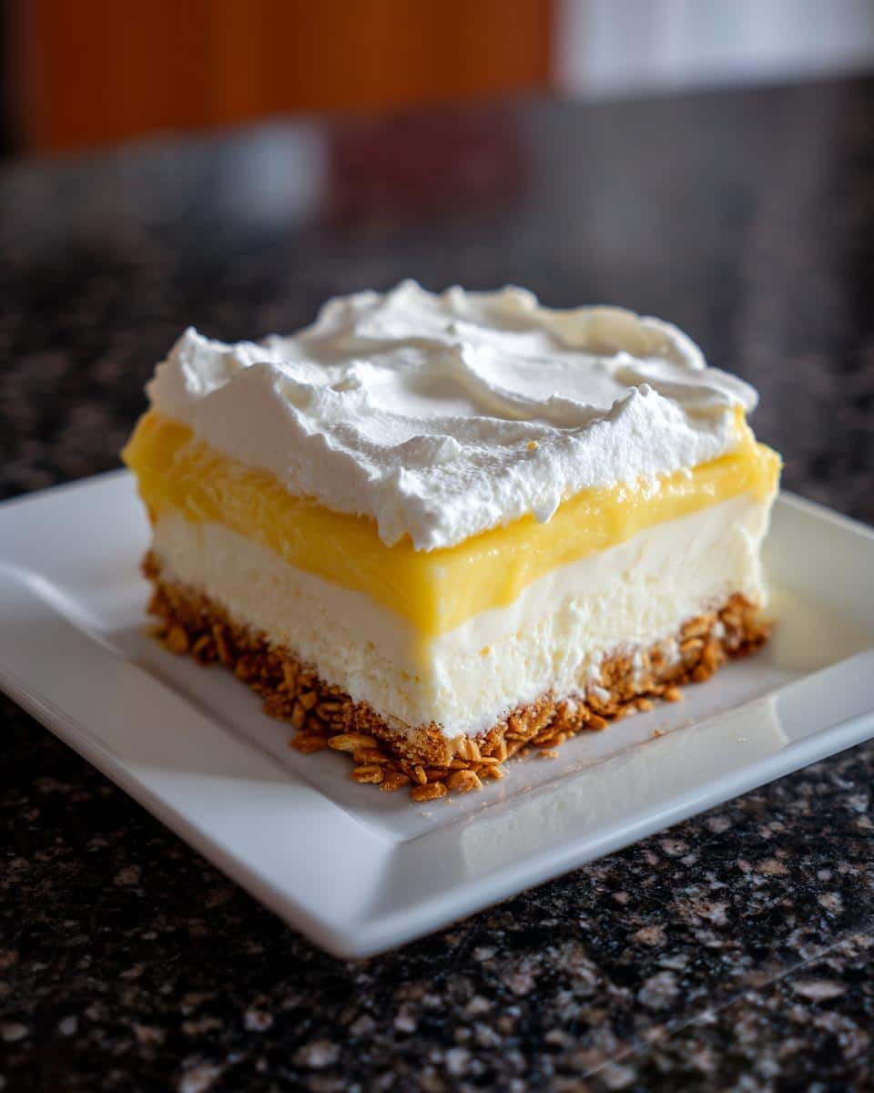 Lemon Pretzel Salad - detail 2