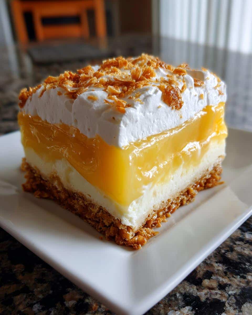 Lemon Pretzel Salad - detail 3