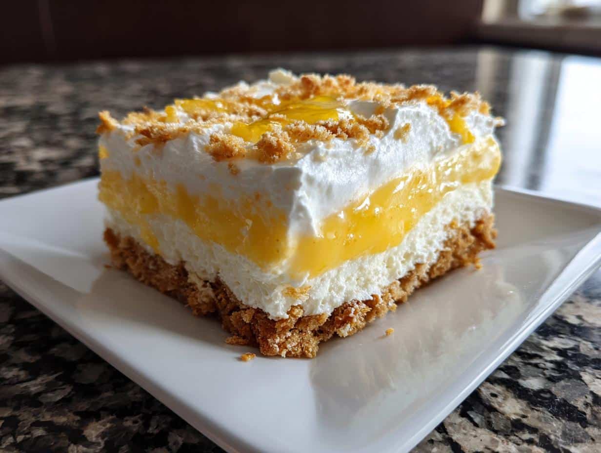 Irresistible 3-Layer Lemon Pretzel Salad Recipe