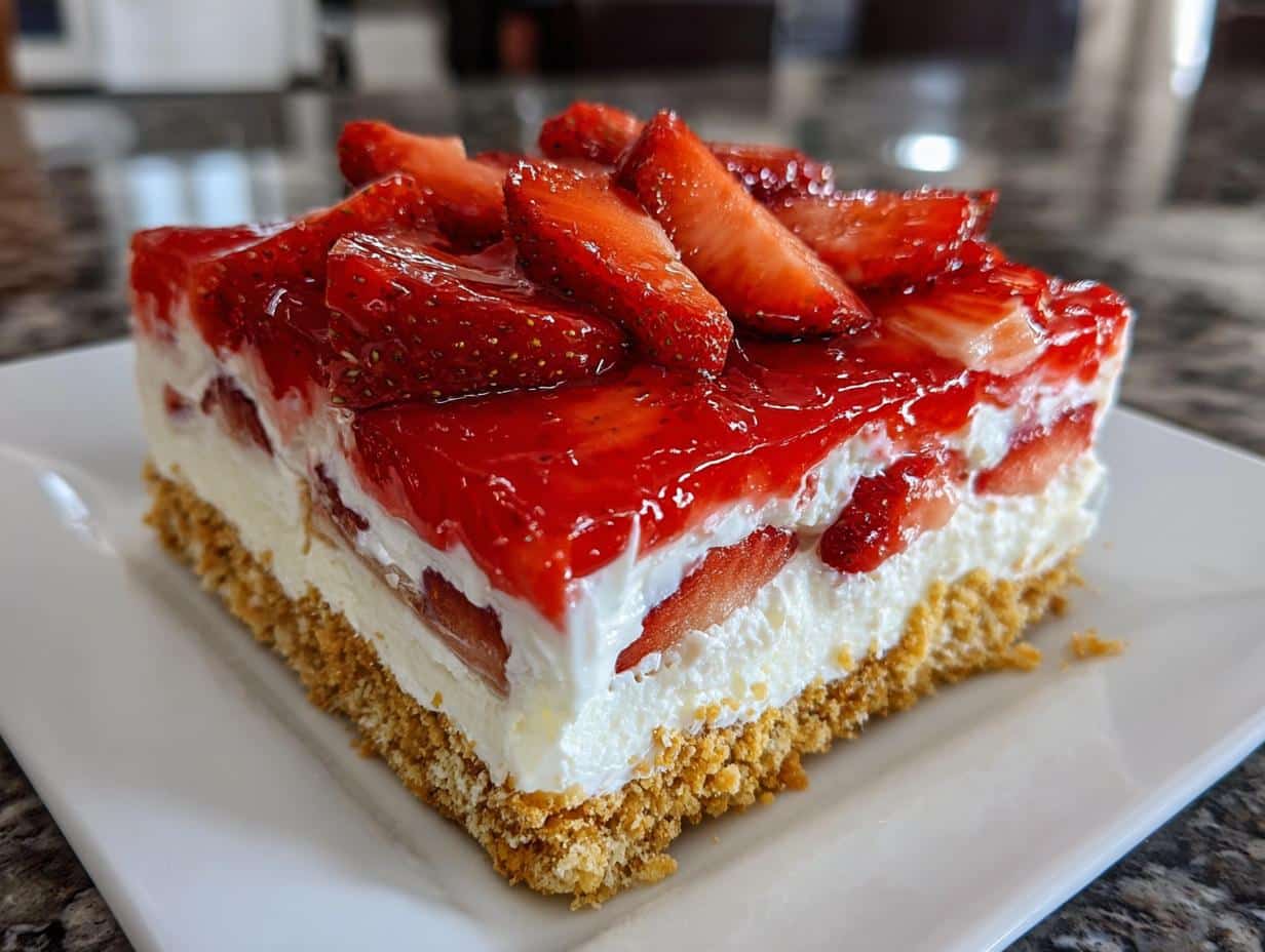 3-Ingredient No-Bake Strawberry Lasagna is Irresistibly Easy