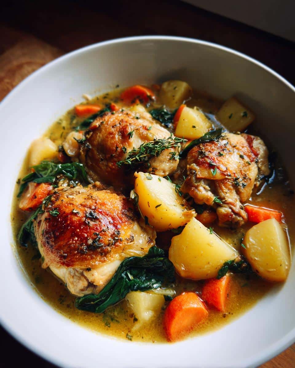 One-Pot Chicken, Parsnip & Thyme Stew - detail 1