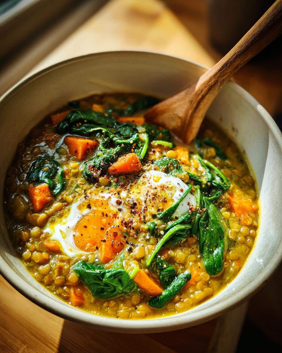One-Pot Lentil, Spinach & Winter Root Soup - detail 1