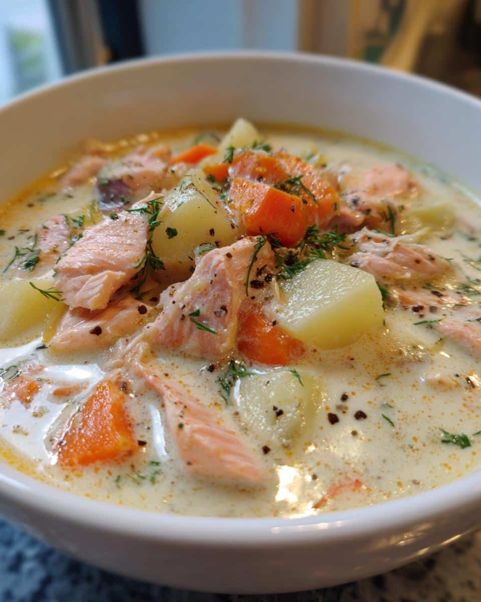 One-Pot Salmon, Carrot & Potato Chowder - detail 2