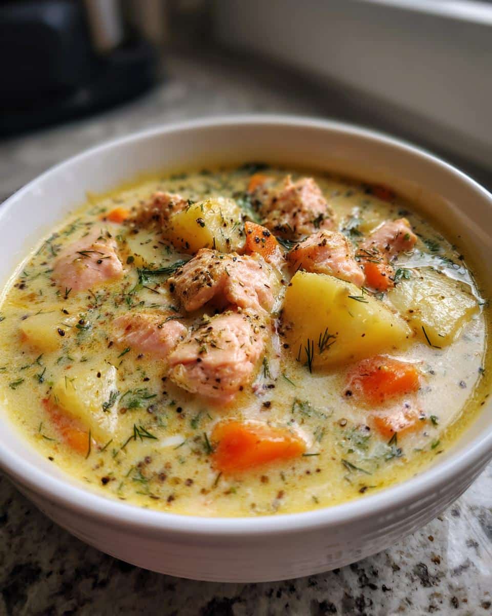 One-Pot Salmon, Carrot & Potato Chowder - detail 3