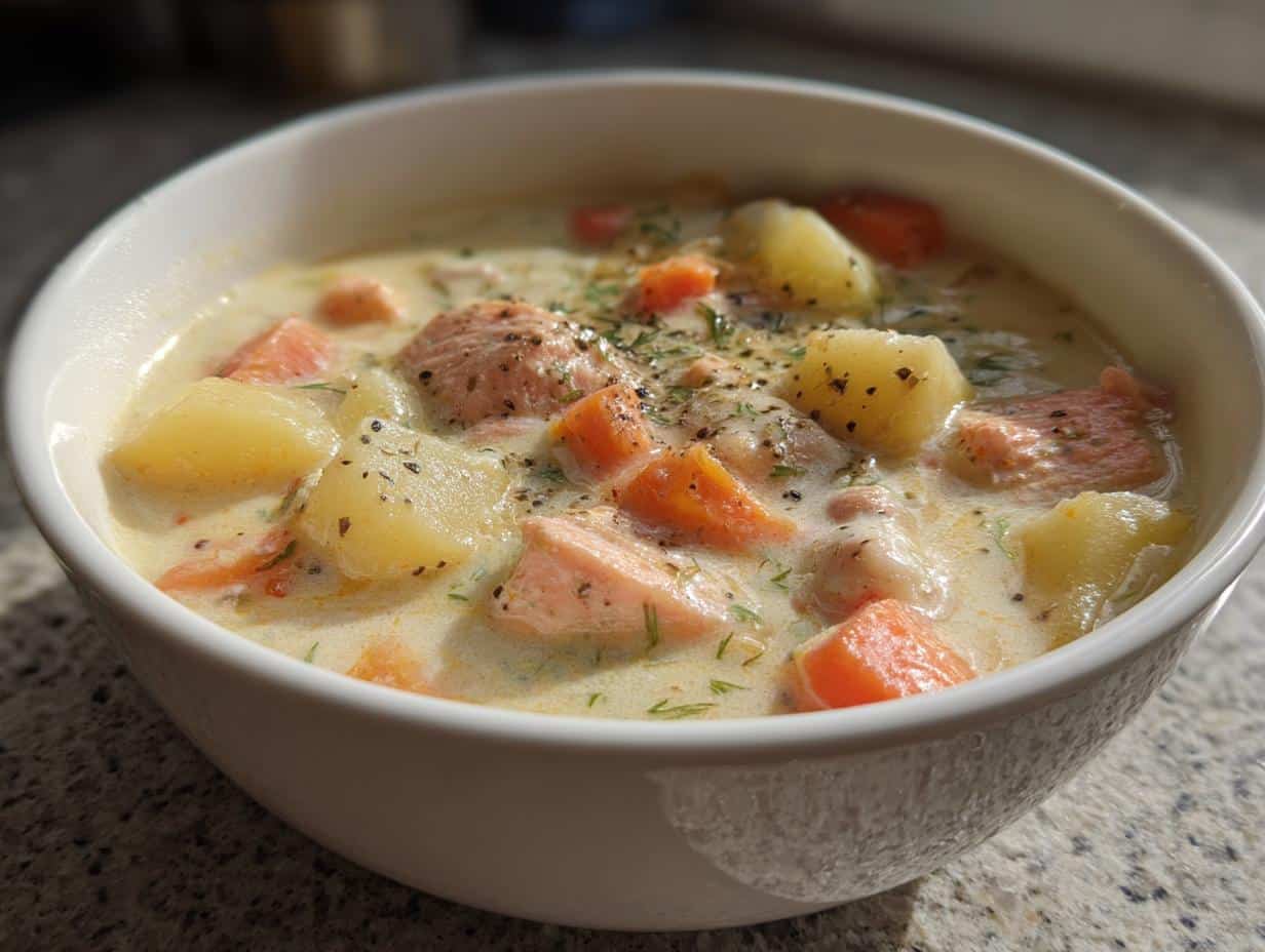 Creamy One-Pot Salmon Chowder Ready in Just 40 Minutes