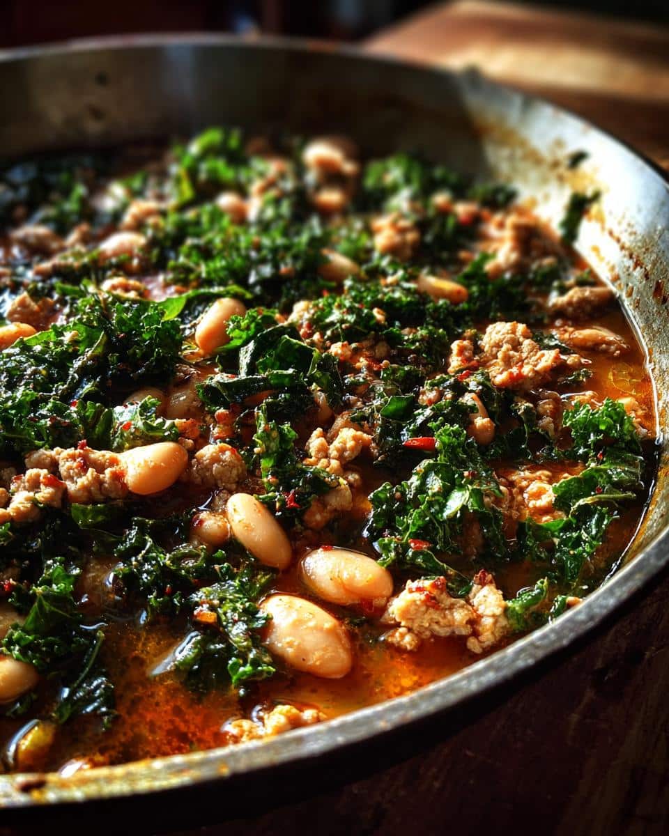 One-Pot Turkey, Kale & White Bean Skillet - detail 2