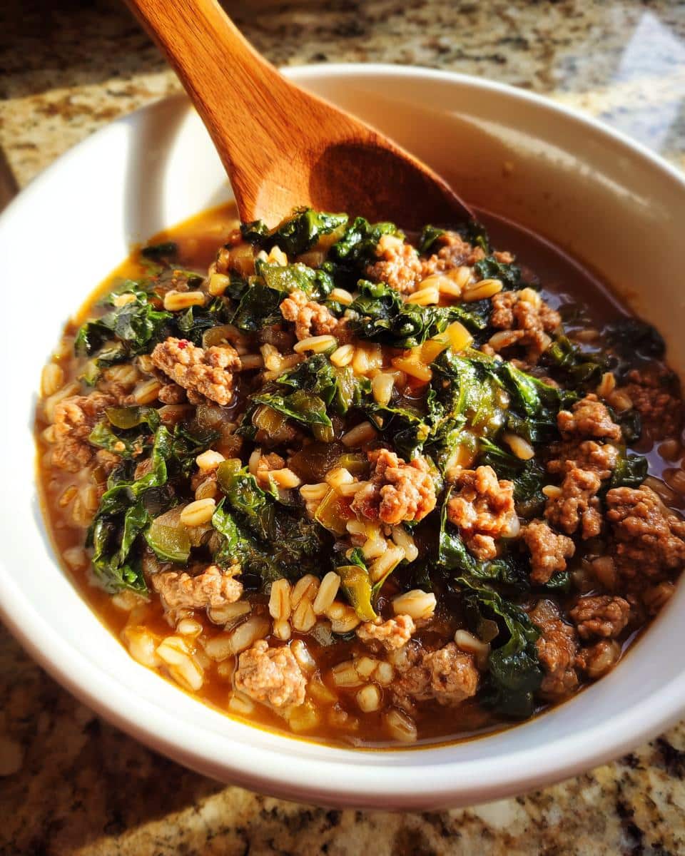 One‑Pot Beef, Kale & Farro Pilaf - detail 1