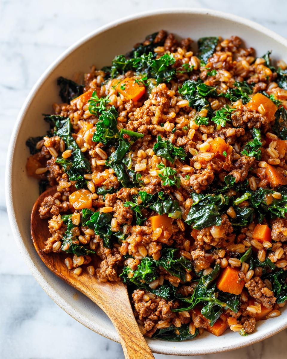 One‑Pot Beef, Kale & Farro Pilaf - detail 2