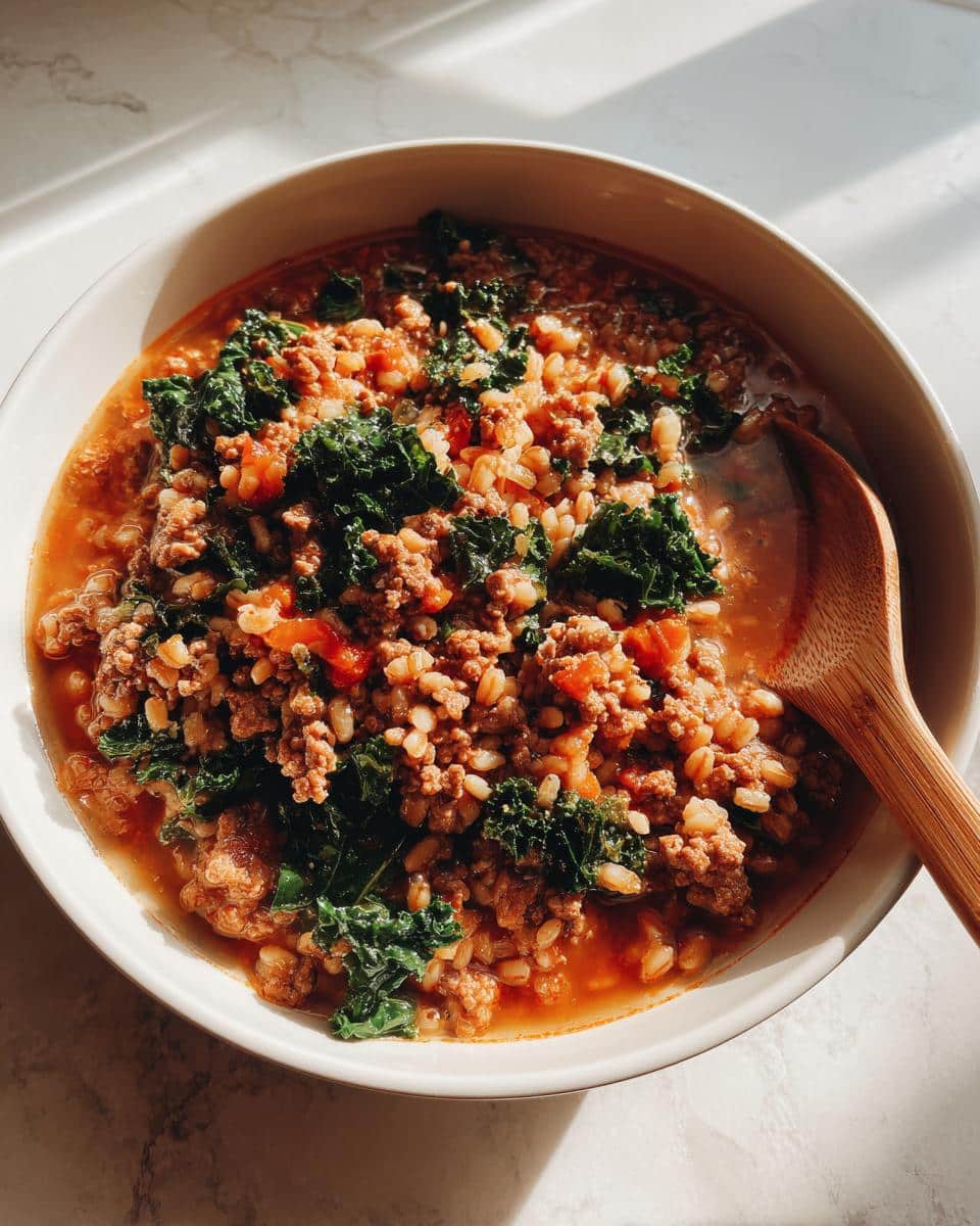 One‑Pot Beef, Kale & Farro Pilaf - detail 3