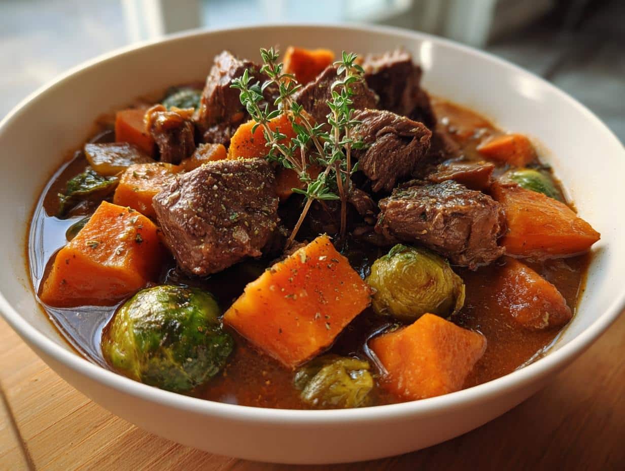 1-Pot Beef Sweet Potato Stew That Melts Hearts in 30 Mins