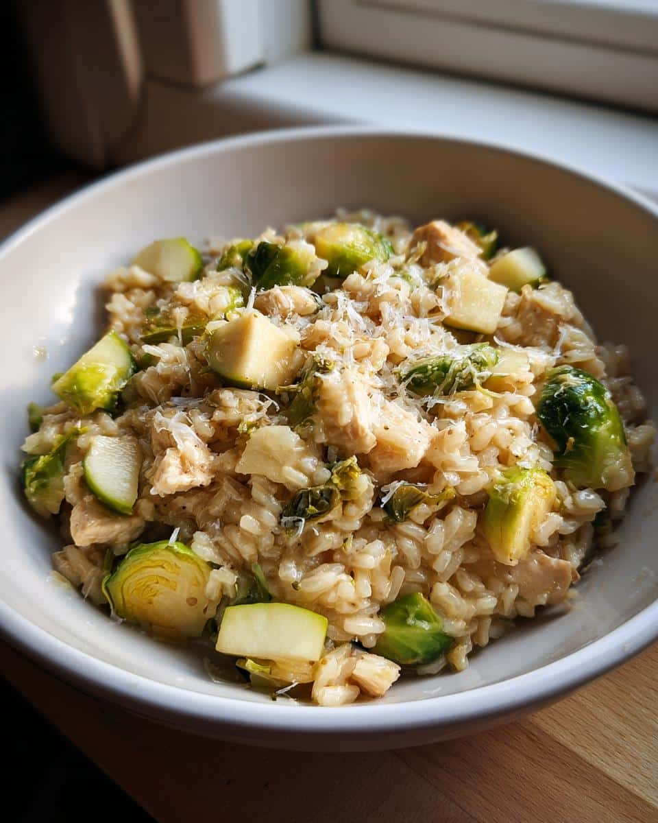 One‑Pot Chicken, Apple & Brussels Sprout Risotto - detail 1