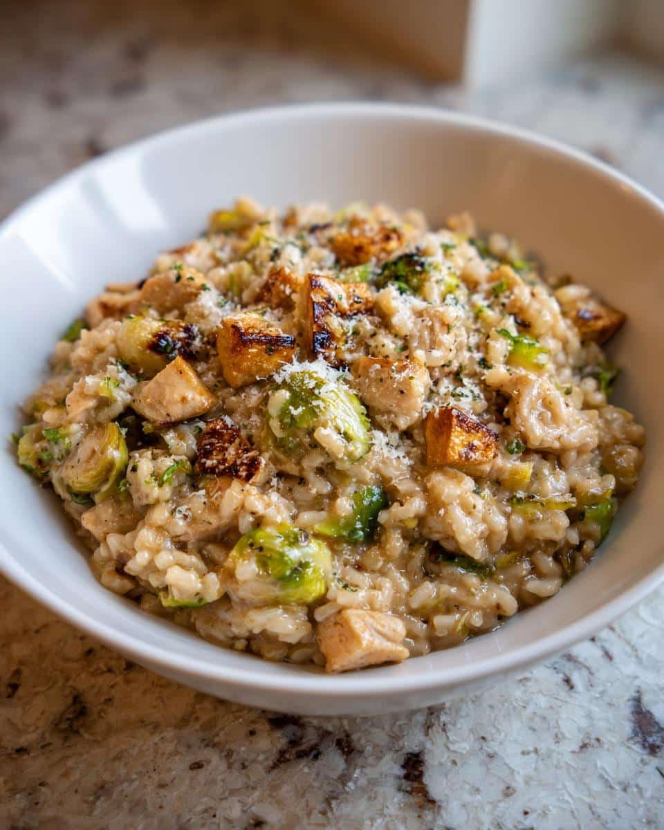 One‑Pot Chicken, Apple & Brussels Sprout Risotto - detail 2