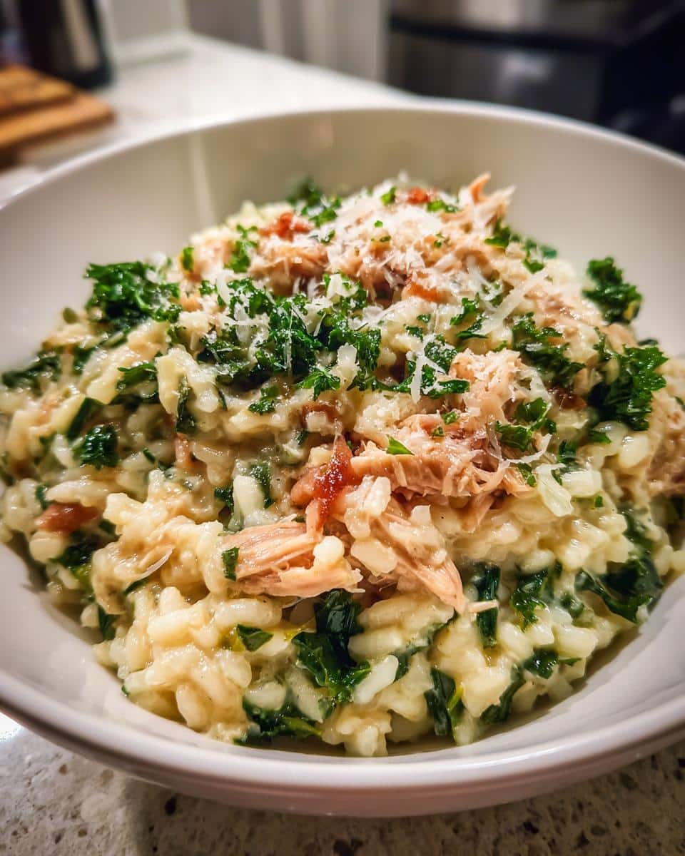 One‑Pot Chicken, Apple & Kale Risotto - detail 1