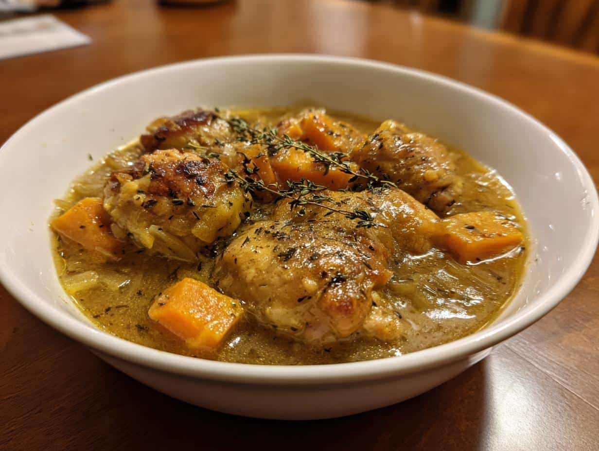 45-Minute One-Pot Chicken, Leek & Sweet Potato Stew Magic