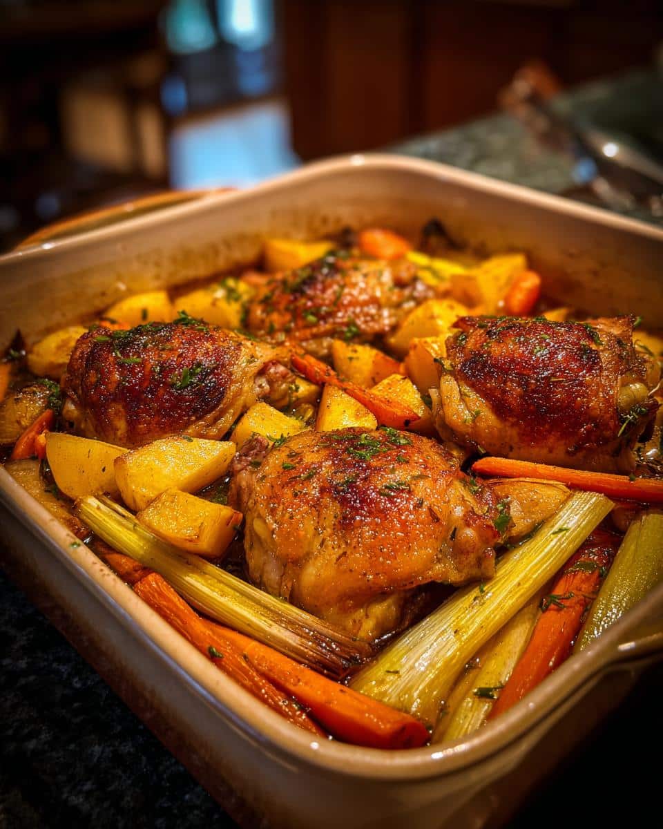 One‑Pot Chicken, Leek & Winter Vegetable Bake - detail 1
