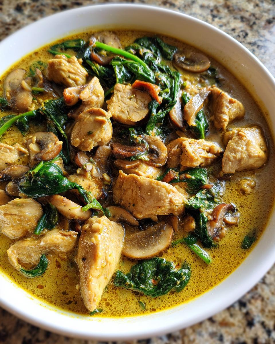 One‑Pot Chicken, Mushroom & Spinach Curry - detail 1