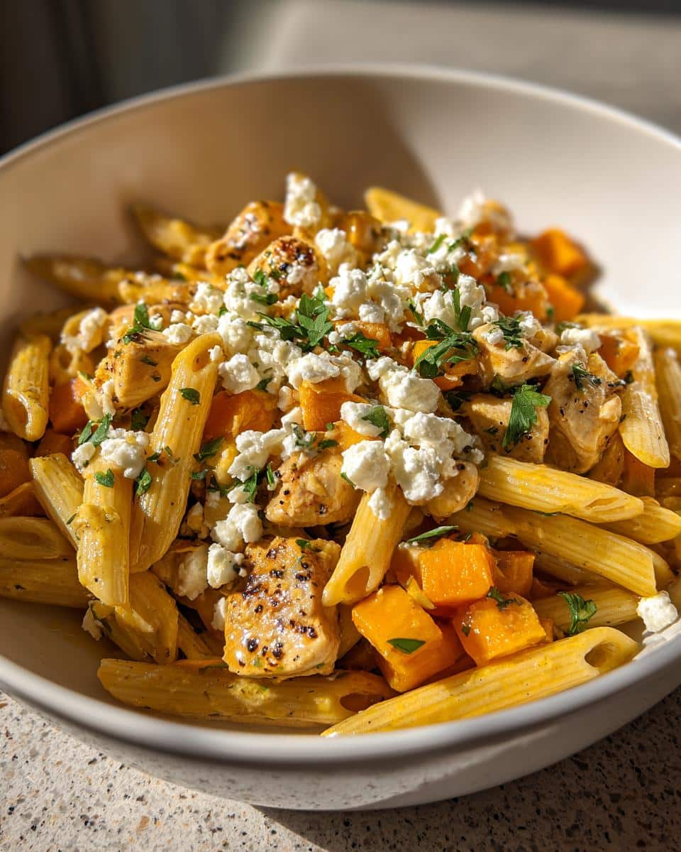 One‑Pot Chicken, Pumpkin & Feta Pasta - detail 1